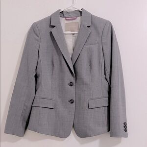 Banana Republic Grey Lightweight Wool Blazer Size 4P